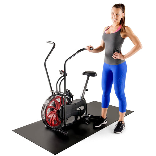 Marcy Exercise Equipment Mat Floor Mat For Workout Equipment like Treadmill Exercise Bike Gym Accessories 60 Inches long | MAT-365 Black