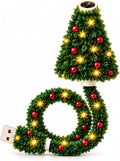 Creative USB Christmas Tree Projection Light LED Xmas Night Lamp for Home Bedroom Living Room Party Holiday Wall Ceiling Decor ZenStride