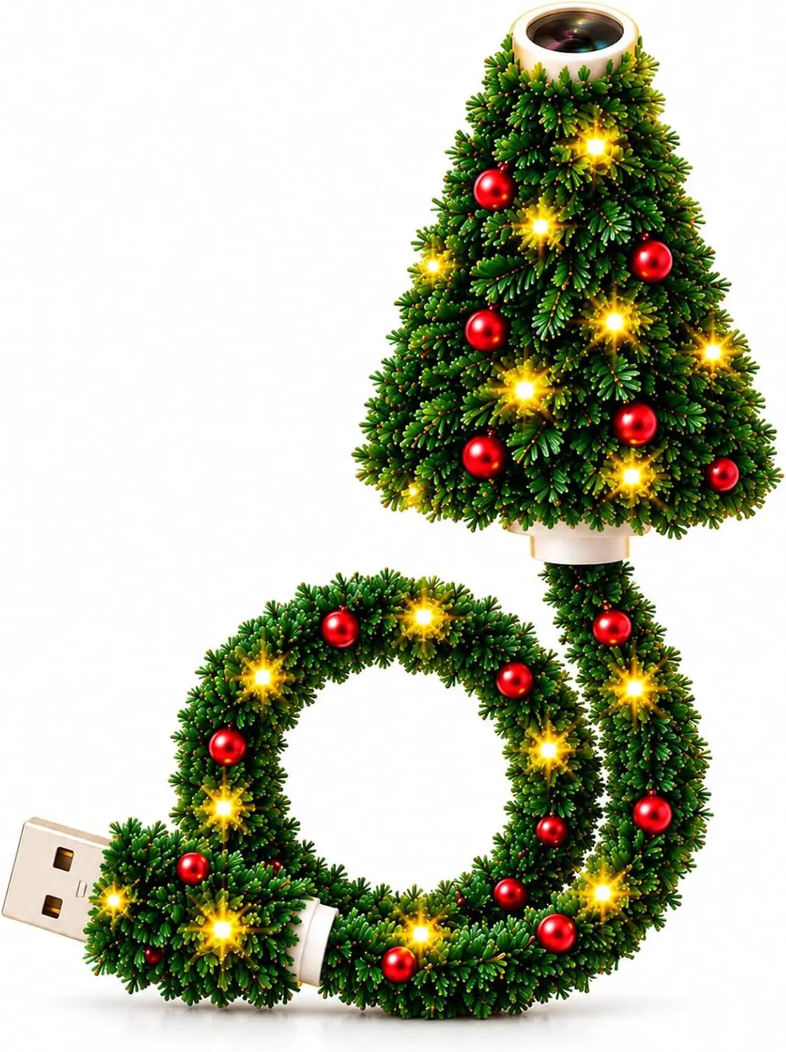 Creative USB Christmas Tree Projection Light LED Xmas Night Lamp for Home Bedroom Living Room Party Holiday Wall Ceiling Decor ZenStride