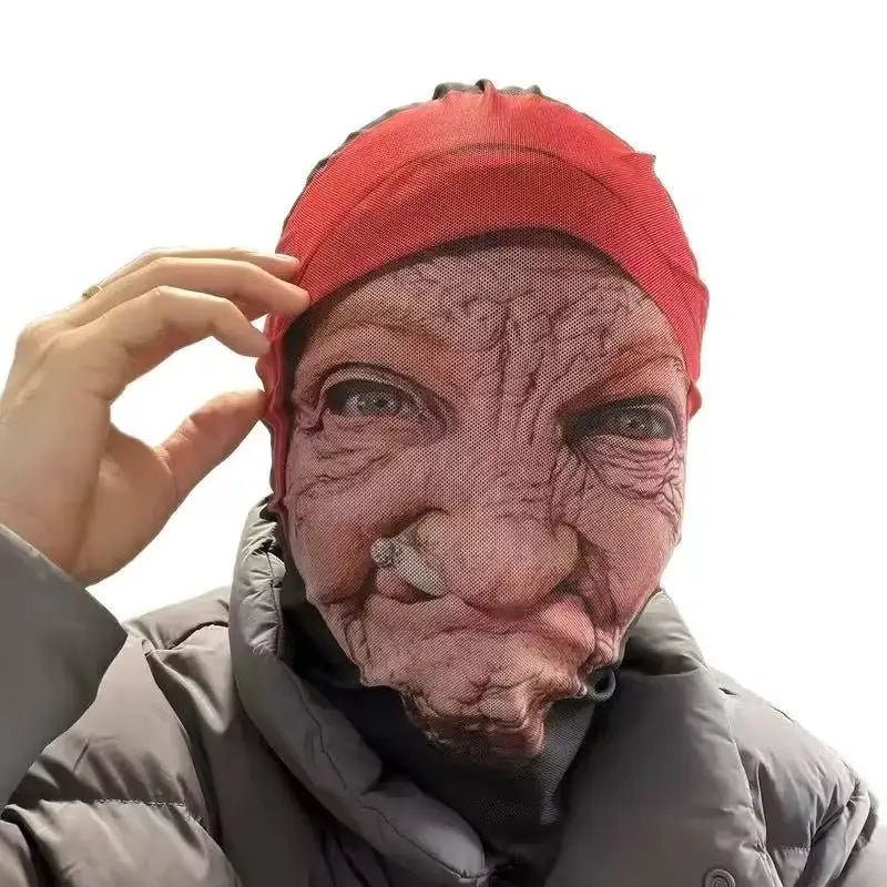 Realistic abstract cosplay mask, funny party headgear, great for theme party, costume show, halloween dress‑up. ZenStride