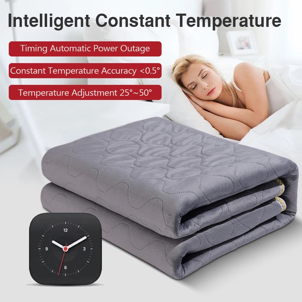 12V Cars Electric Blanket Heating Level Heated Travel Blanket for Car Outdoor Traveling Camping Pad 70x180cm/120x150cm/50x150cm ZenStride